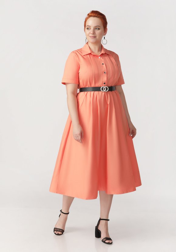 Платье с юбкой полусолнце шир.  580, рис. 2