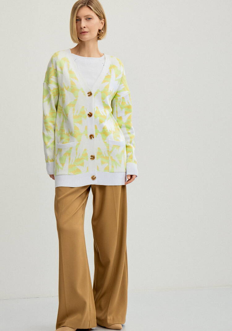 Кардиган с застежкой на пуговицы шир.  750, рис. 16