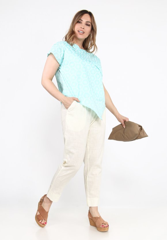 Блуза с асимметричным краем шир.  580, рис. 1