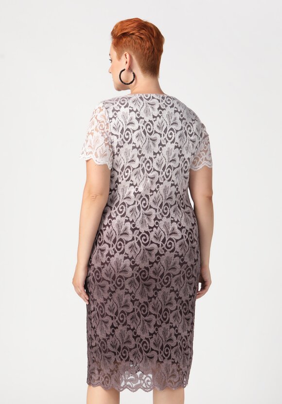 Платье из кружевного полотна Ванда шир.  580, рис. 11