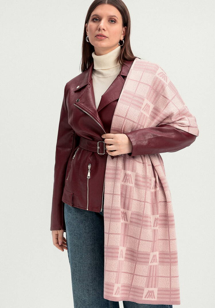 Палантин в клетку с монограммой шир.  750, рис. 13