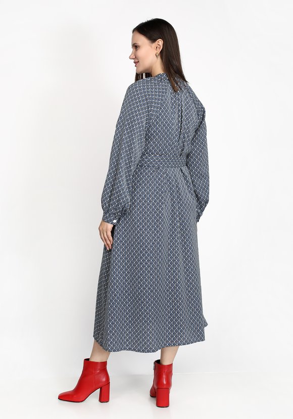 Платье А-силуэта на пуговицах с поясом шир.  580, рис. 6