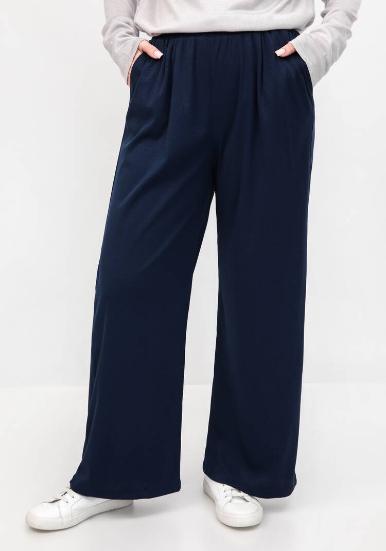 Брюки свободные от бедра с комфортным поясом шир.  750, рис. 6