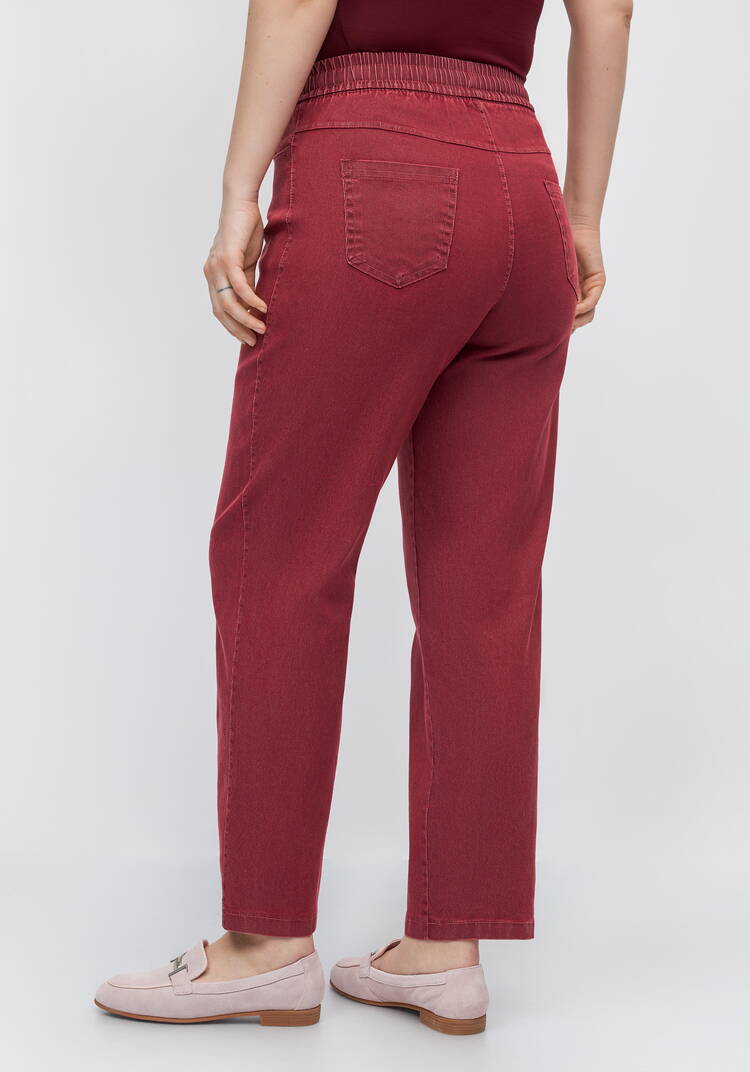 Джинсы цветные с резинкой по поясу шир.  750, рис. 3