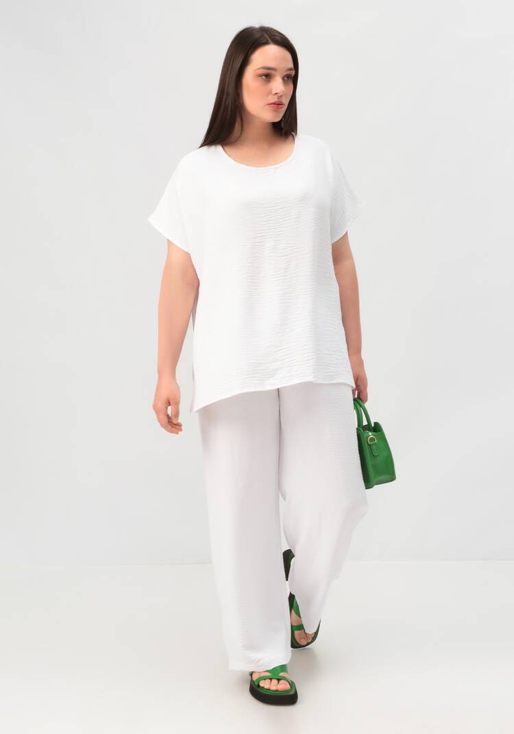 Блуза базовая со спущенной линией плеча шир.  750, рис. 16