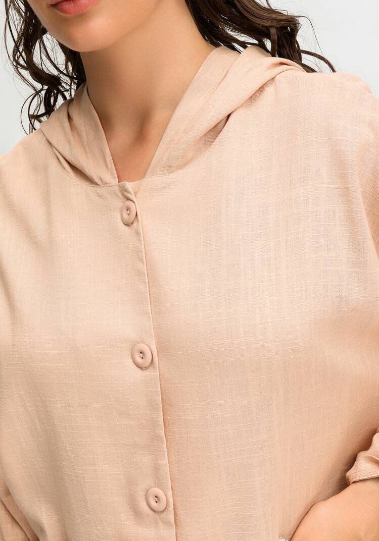 Рубашка с капюшоном и асимметричным низом шир.  750, рис. 13