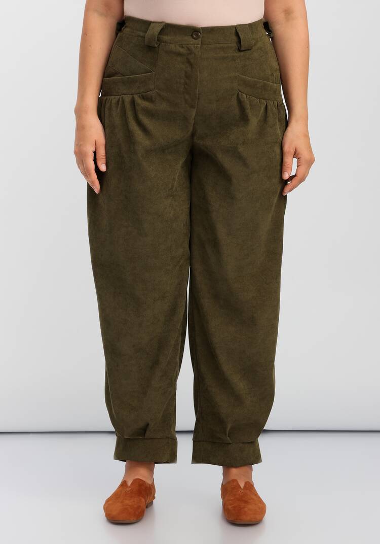 Брюки-бананы с манжетами по низу шир.  750, рис. 12