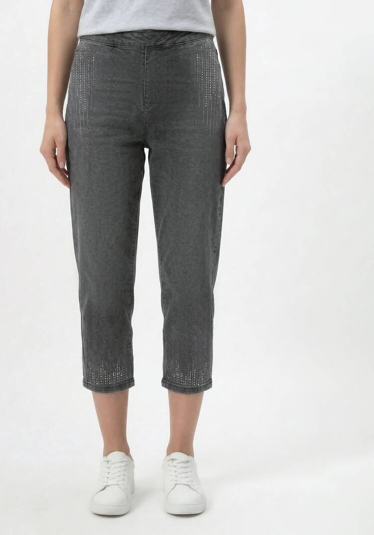 Брюки 7/8 со стразами шир.  750, рис. 16