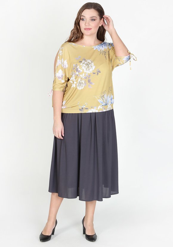 Блуза Нежное дыхание шир.  580, рис. 5