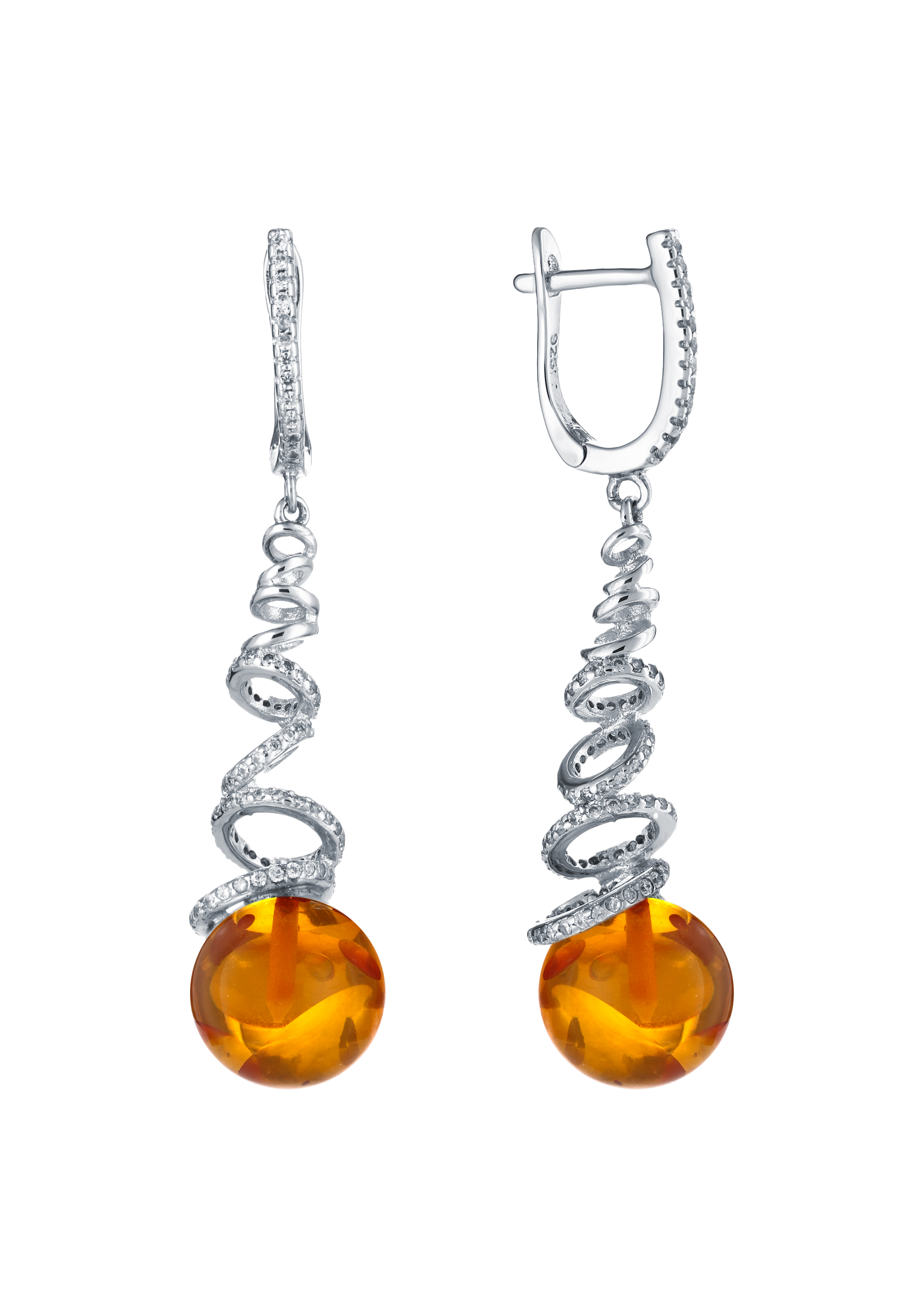 Серьги Причудливые спирали 2299₽