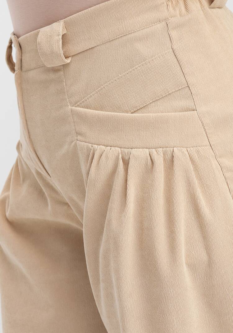 Брюки-бананы с манжетами по низу шир.  750, рис. 31