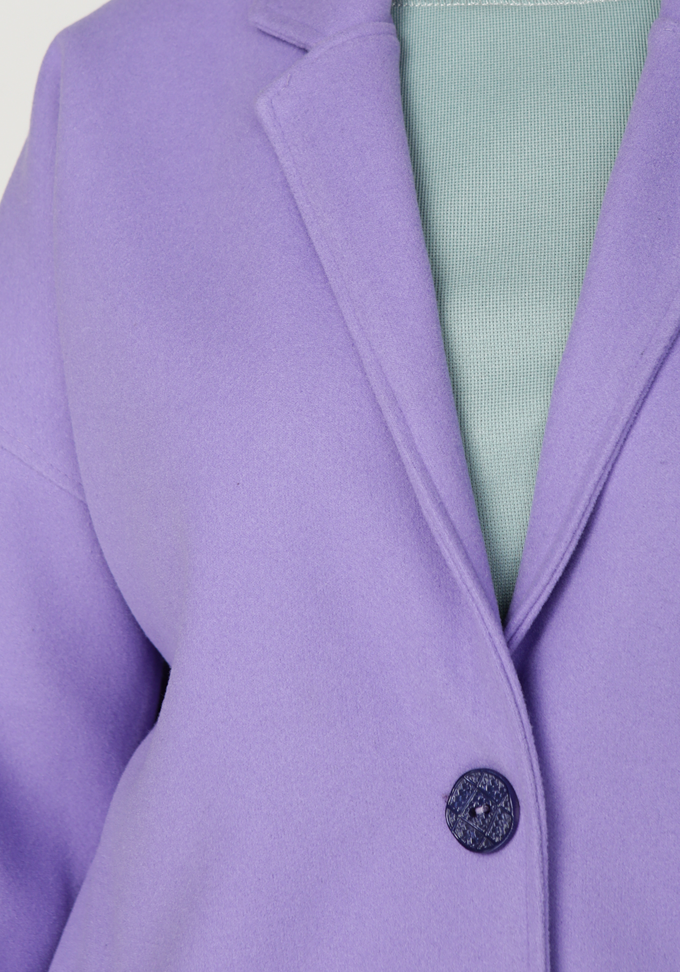 Пальто с круглым воротом Mio Imperatrice, цвет сиреневый, размер 50 - фото 5