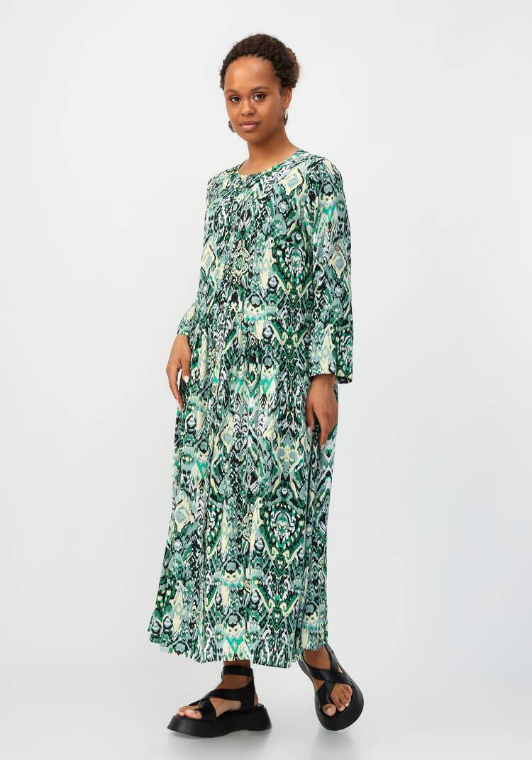 Платье с цветочным принтом свободного кроя шир.  750, рис. 8