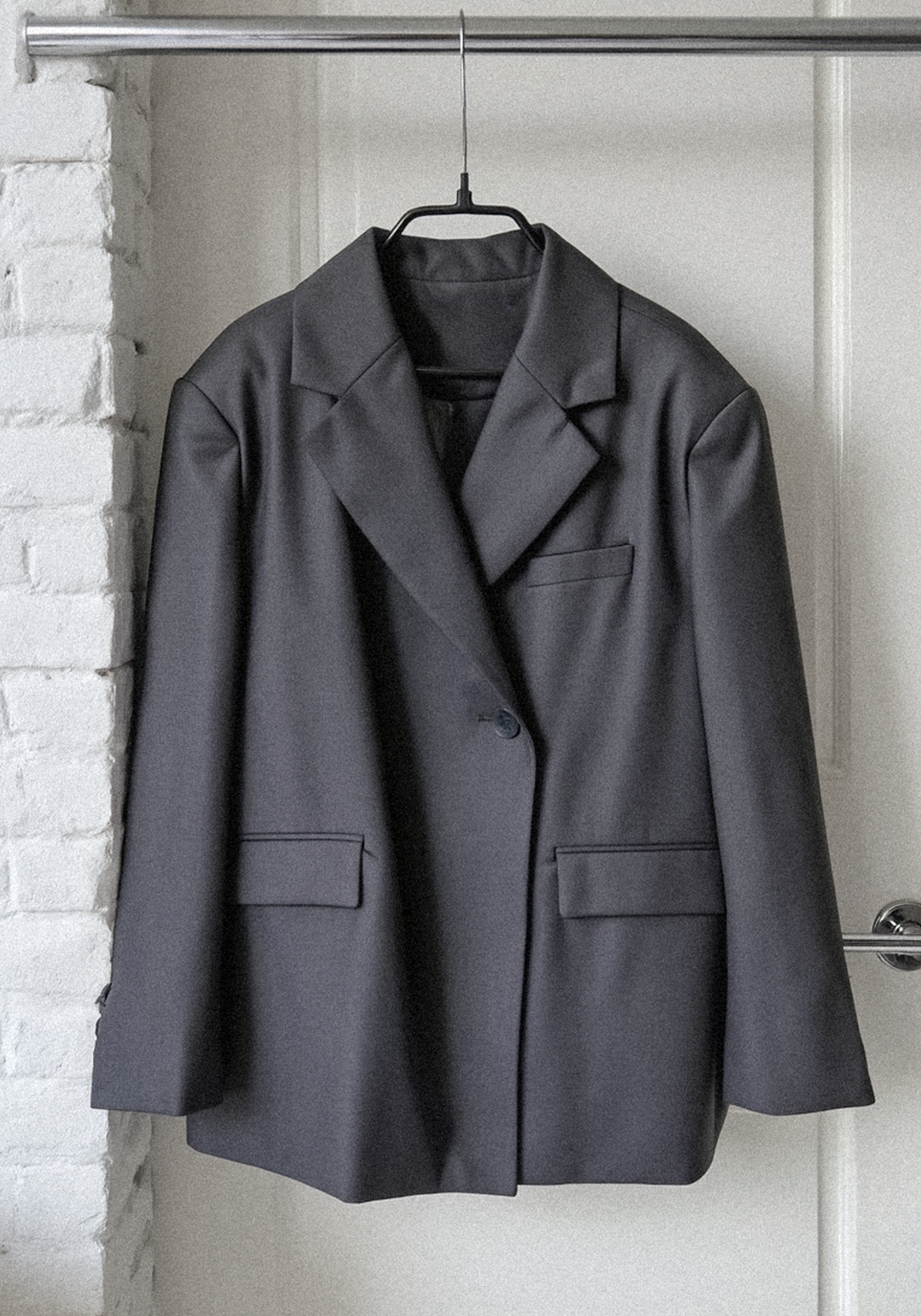 

Пиджак с разрезом по спинке Resale, Серый