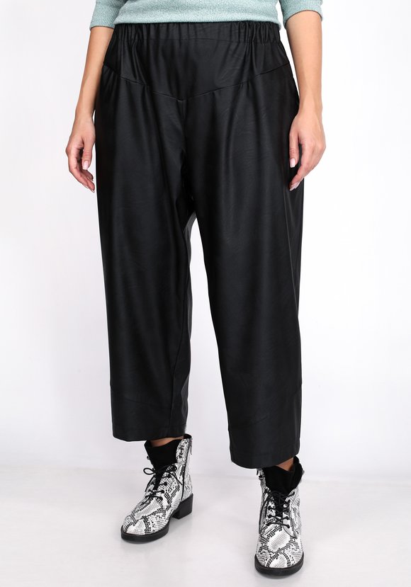 Брюки из экокожи на резинке шир.  580, рис. 12