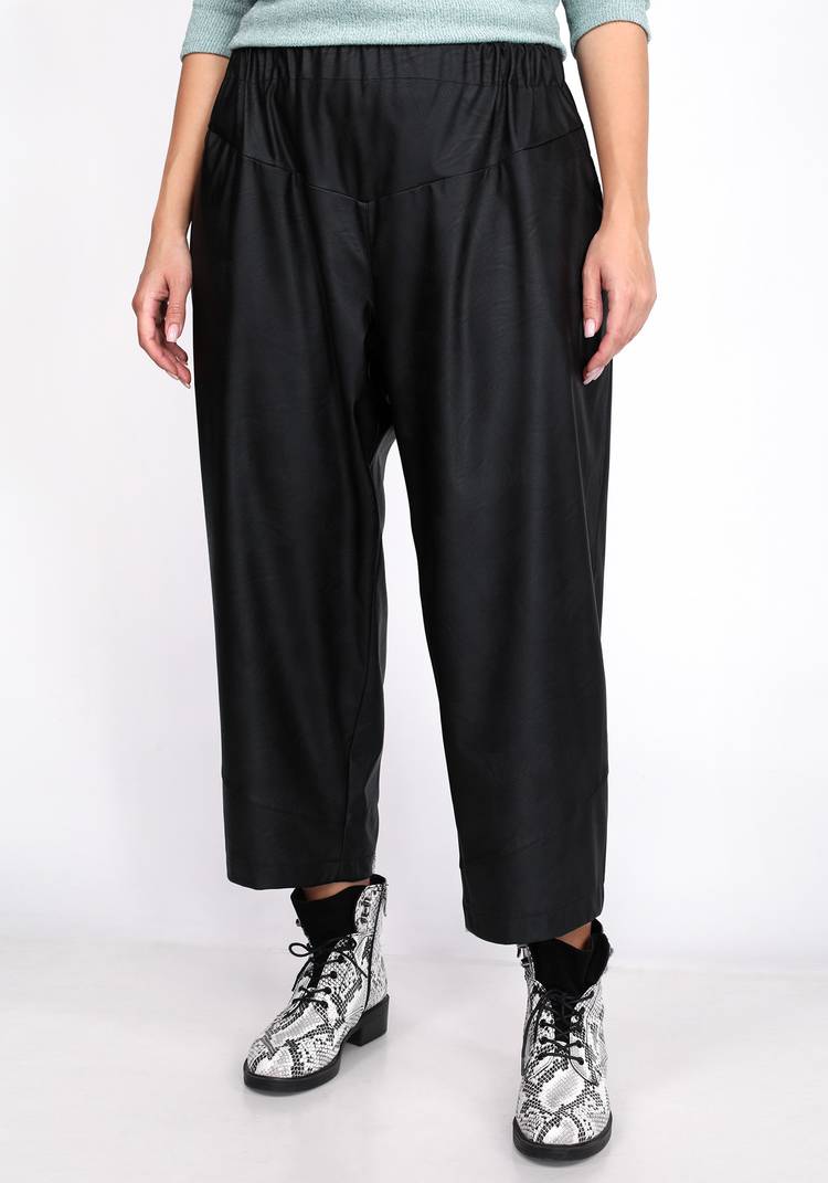 Брюки из экокожи на резинке шир.  750, рис. 12