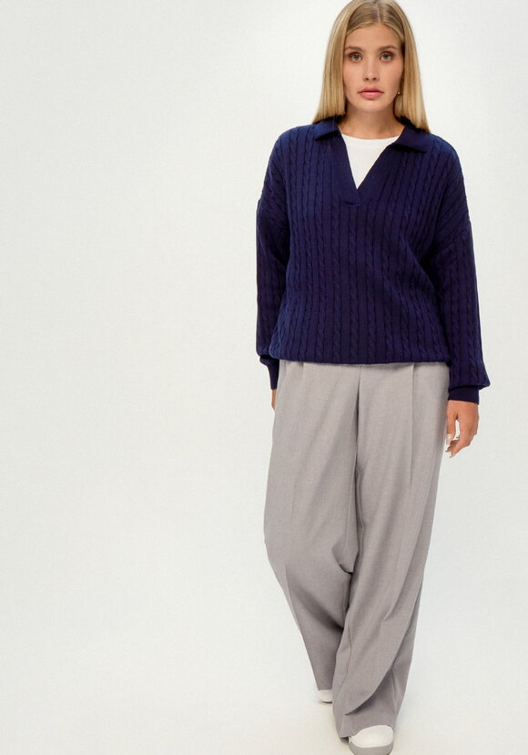 Джемпер с отложным воротником шир.  580, рис. 26