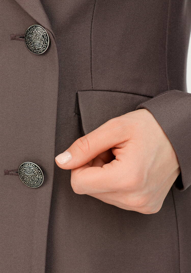 Пиджак на подкладке двубортный шир.  750, рис. 14