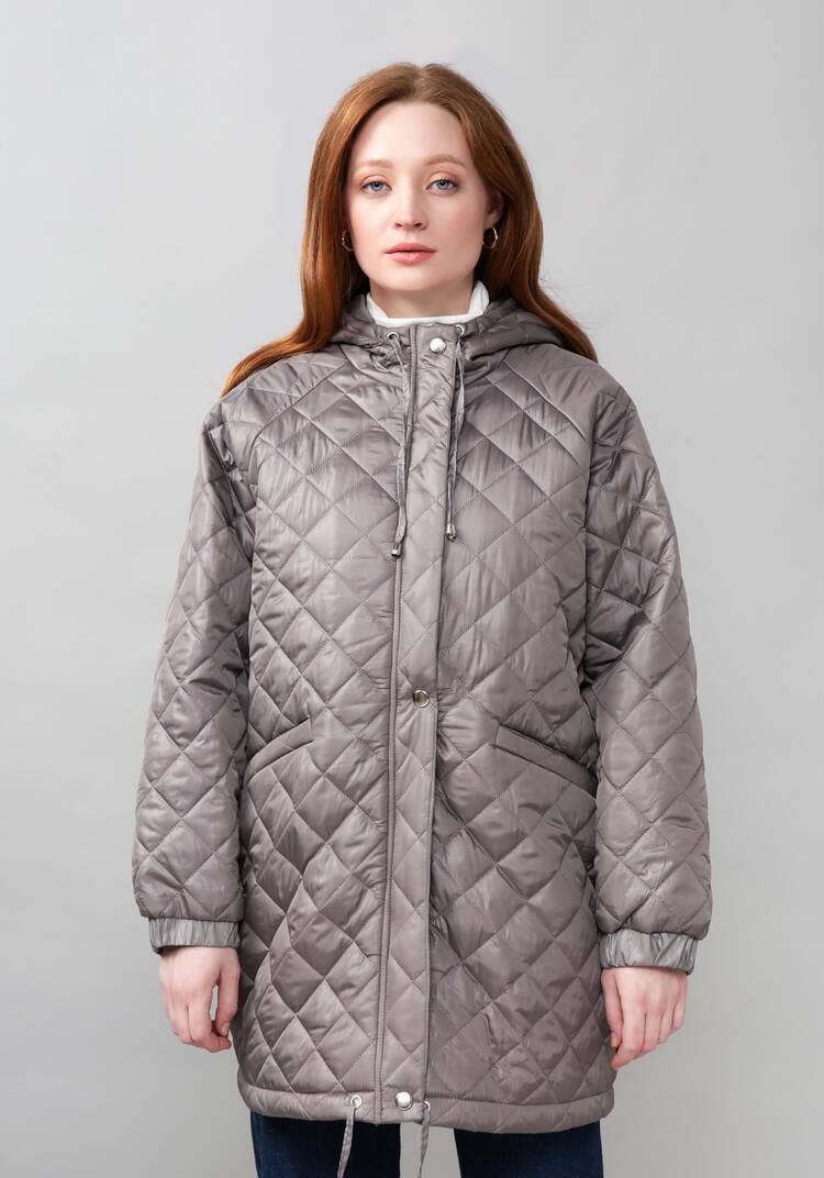 Куртка женская оверсайз с капюшоном шир.  750, рис. 4