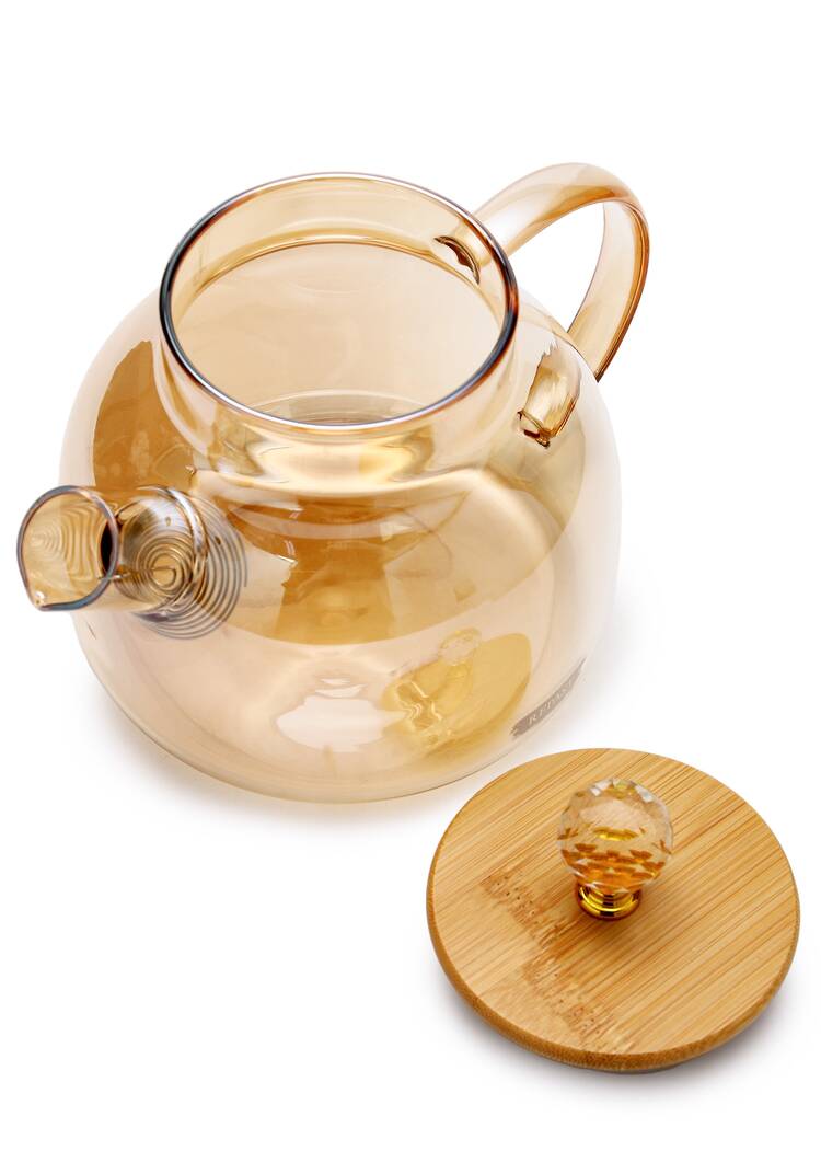 Заварочный чайник с крышкой из бамбука шир.  750, рис. 2