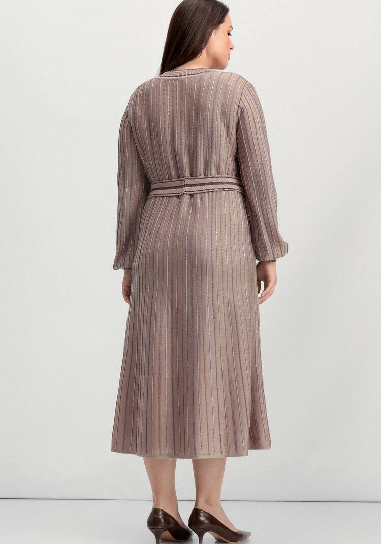 Платье с полосами из метанити шир.  750, рис. 12