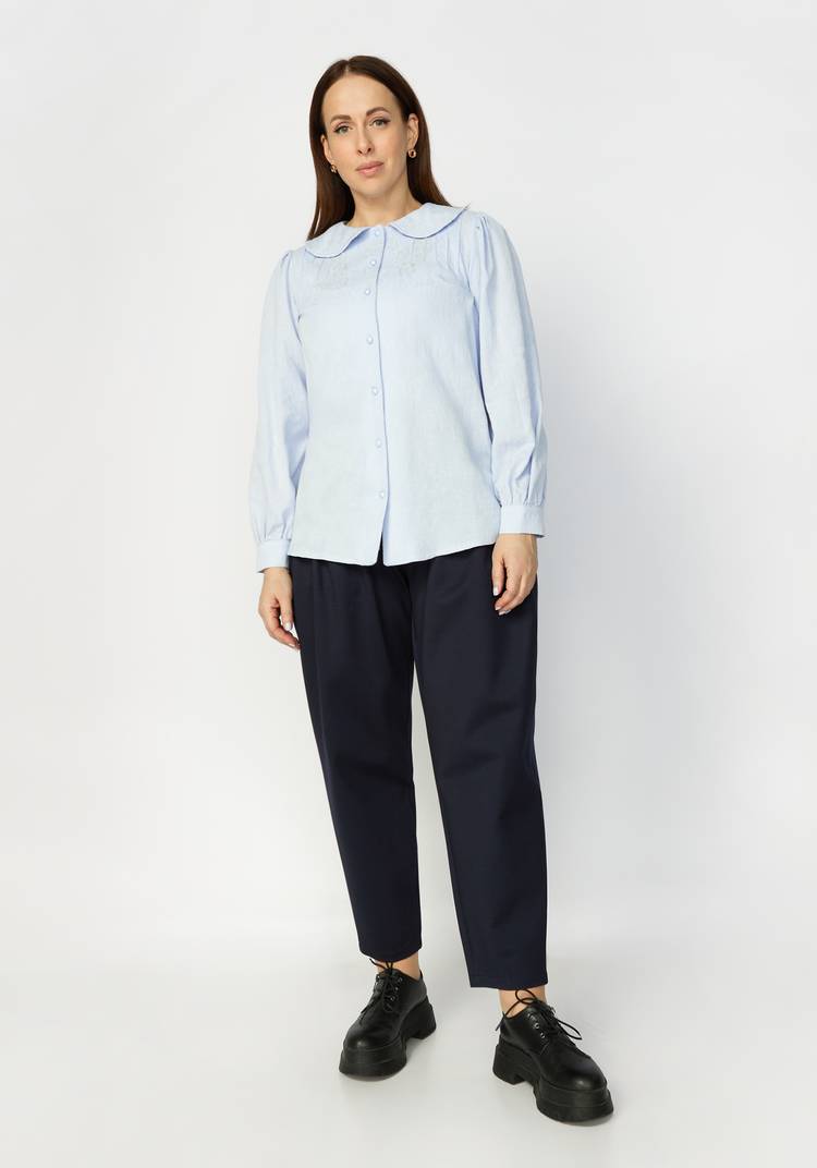 Брюки женские бананы свободного кроя шир.  750, рис. 16