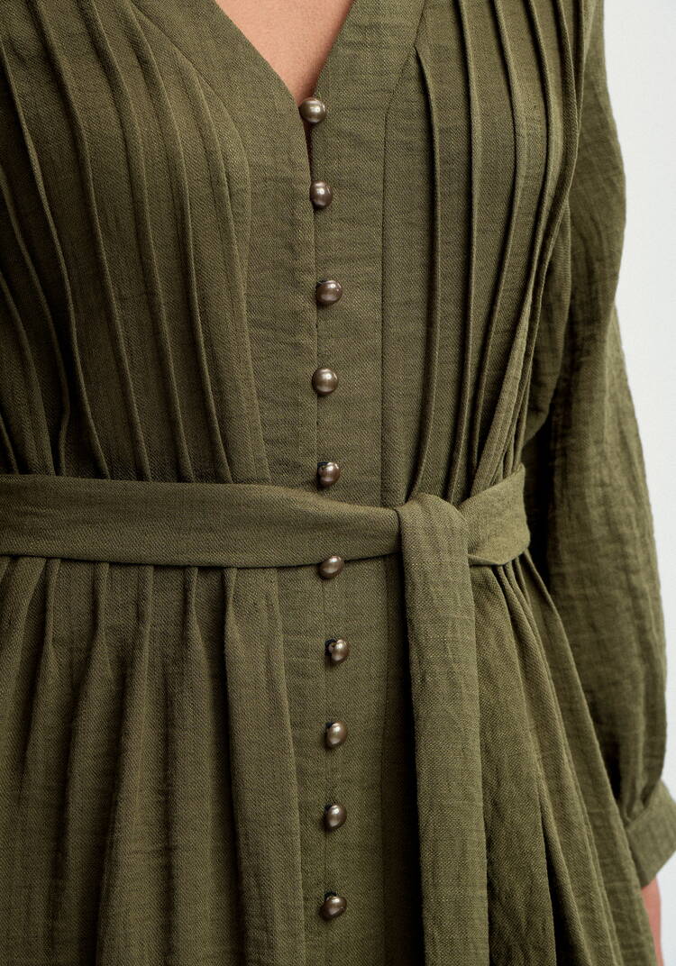 Платье с пуговицами по планке Эмили шир.  750, рис. 5