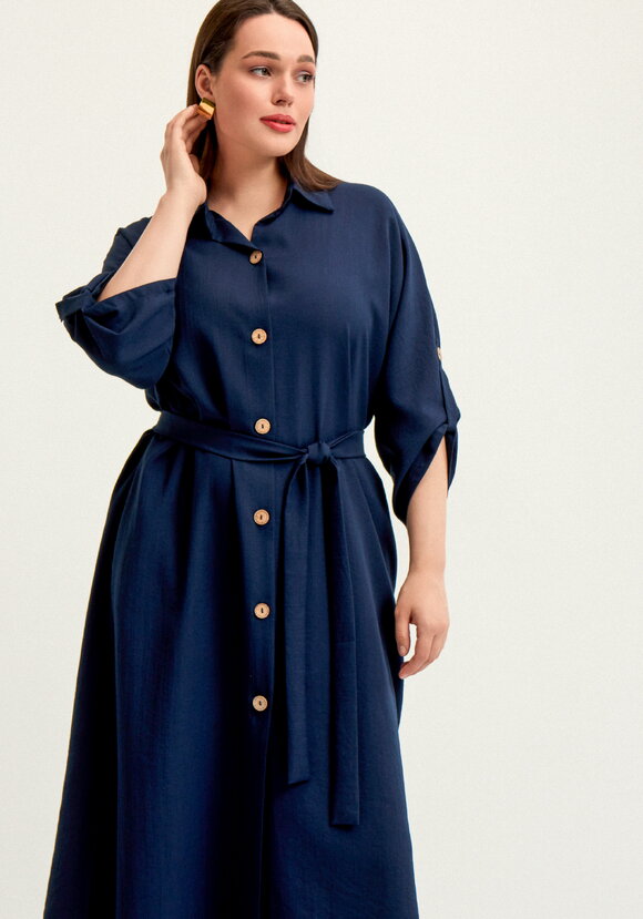 Платье-рубашка Виктория шир.  580, рис. 11