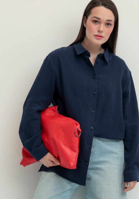 Рубашка муслиновая свободного кроя шир.  580, рис. 25