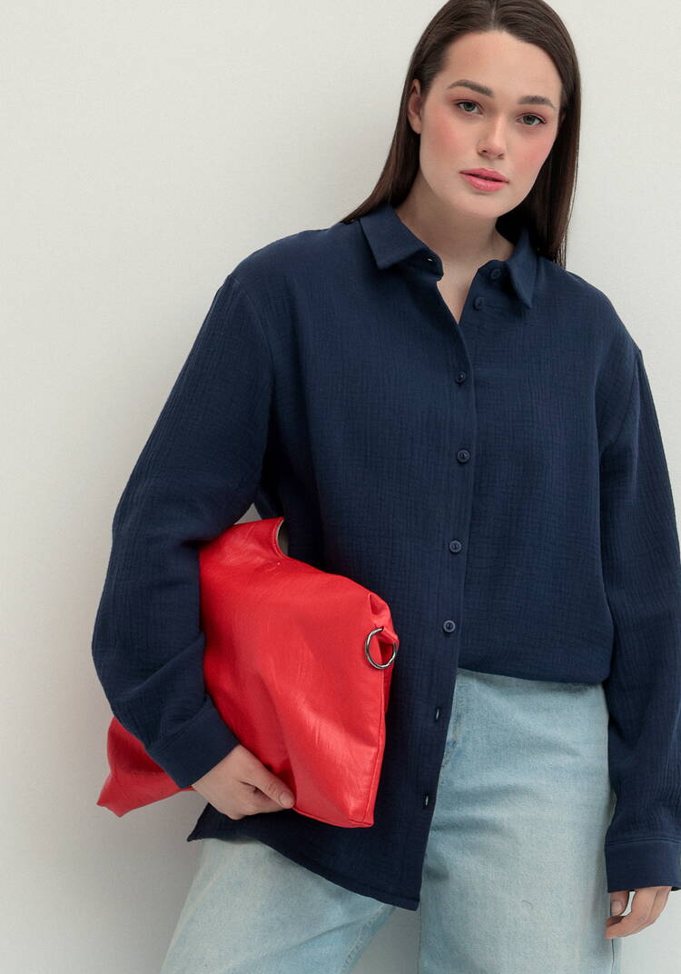 Рубашка муслиновая свободного кроя шир.  750, рис. 25