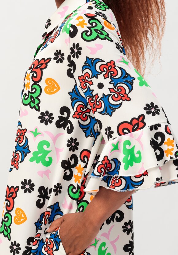 Платье-рубашка с воланом шир.  580, рис. 13