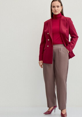 Брюки прямые с резинкой на поясе