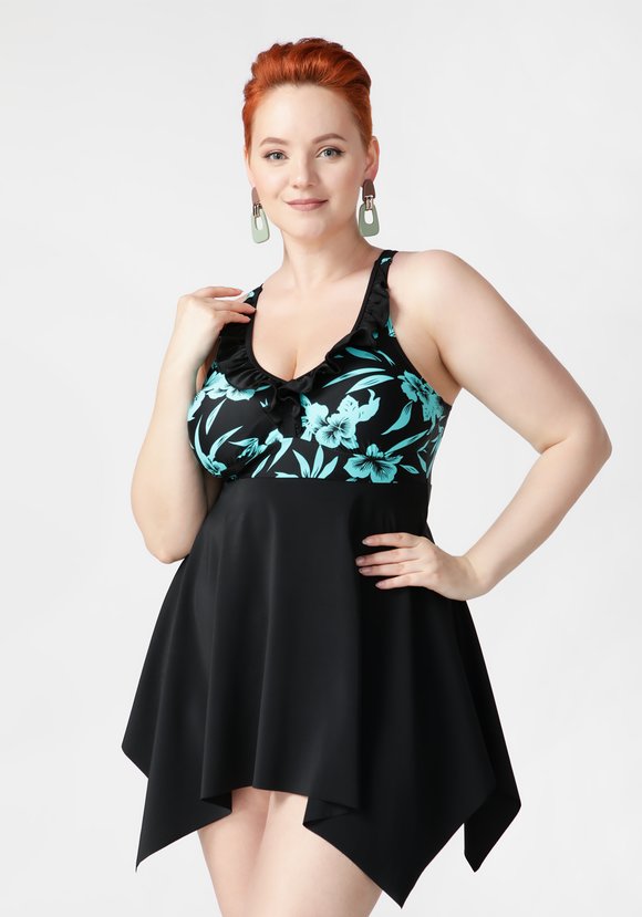 Купальник раздельный: шорты + топ шир.  580, рис. 15