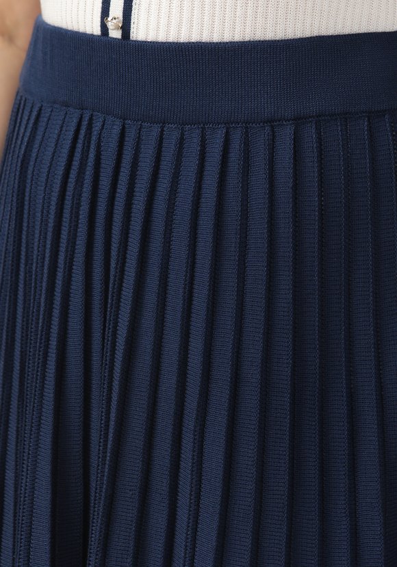 Юбка миди на резинке с имитацией плиссе шир.  580, рис. 8