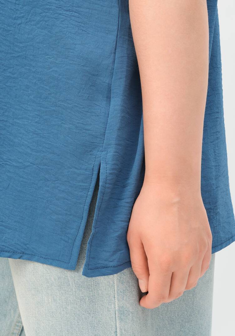 Блуза базовая со спущенной линией плеча шир.  750, рис. 46