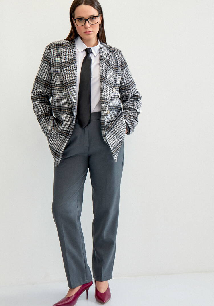 Рубашка прямая на пуговицах шир.  750, рис. 11