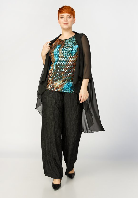 Топ с пайетками Инес шир.  580, рис. 9