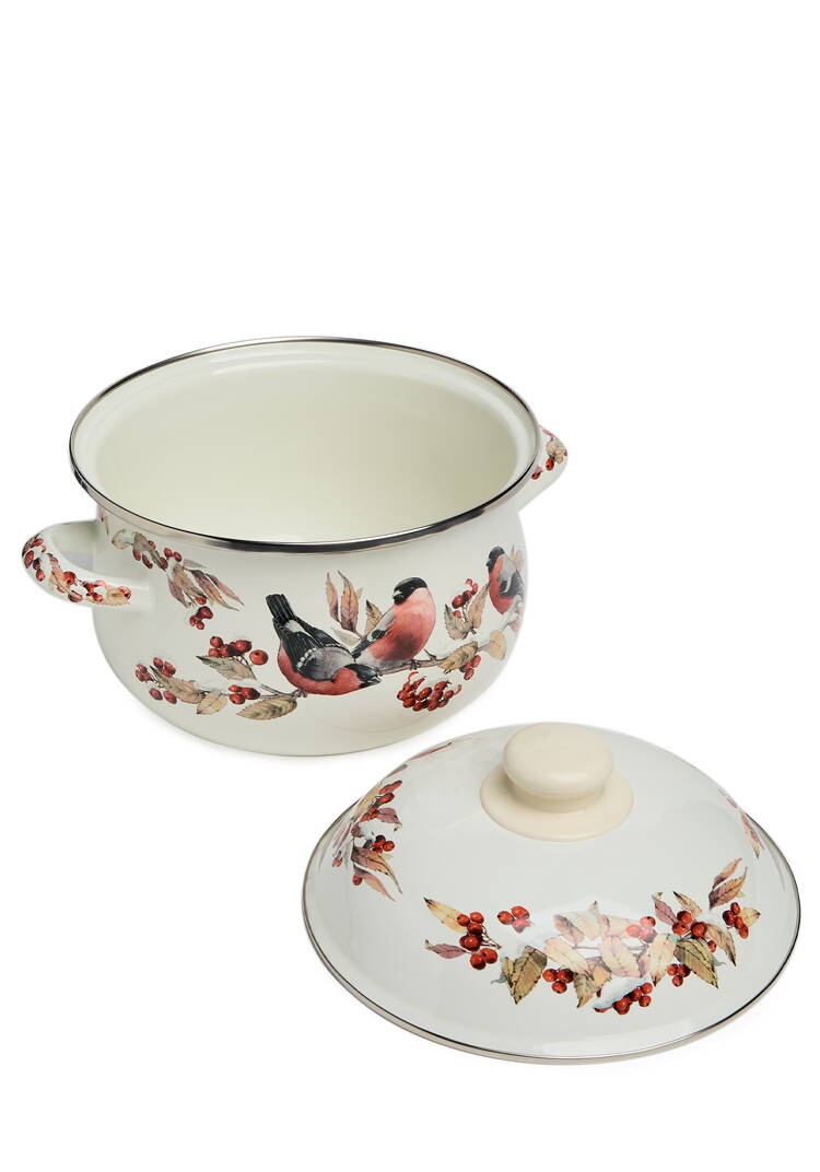 Кастрюля эмалированная Снегири шир.  750, рис. 8