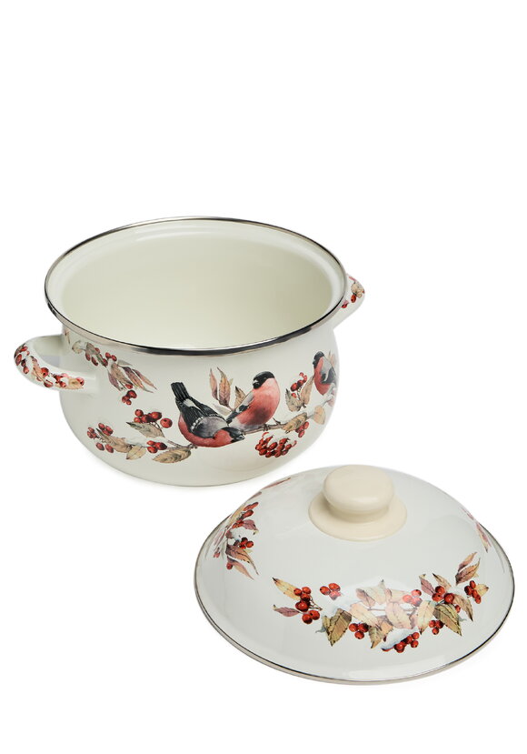 Кастрюля эмалированная Снегири шир.  580, рис. 8