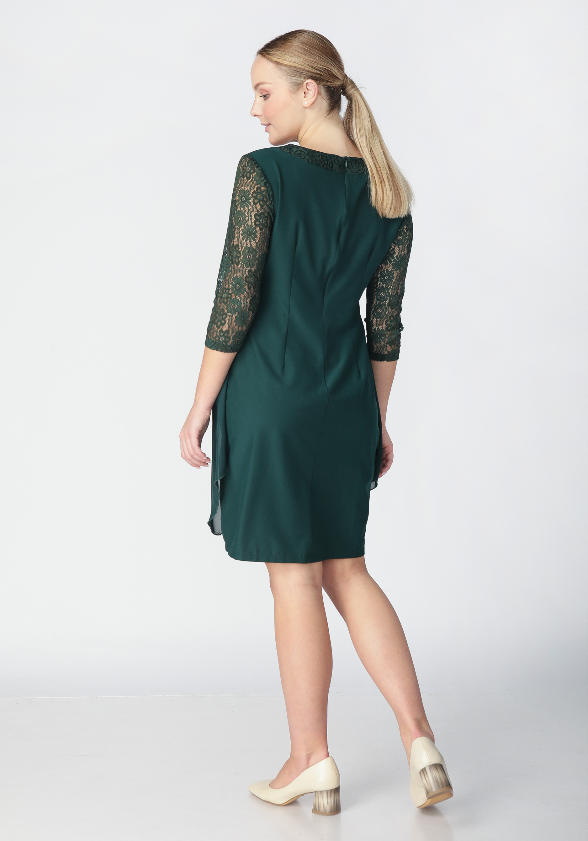 Платье «Айседора», цвет изумрудный, размер 56 - фото 5