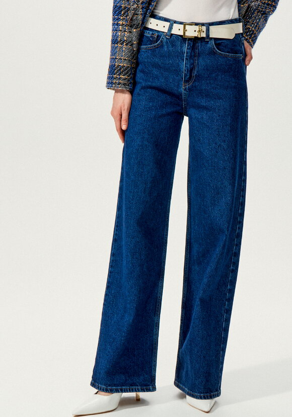 Джинсы широкие прямого кроя шир.  580, рис. 22