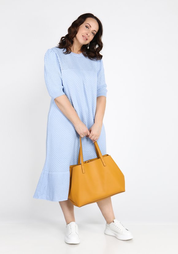 Платье ажурное с воланом по низу шир.  580, рис. 1