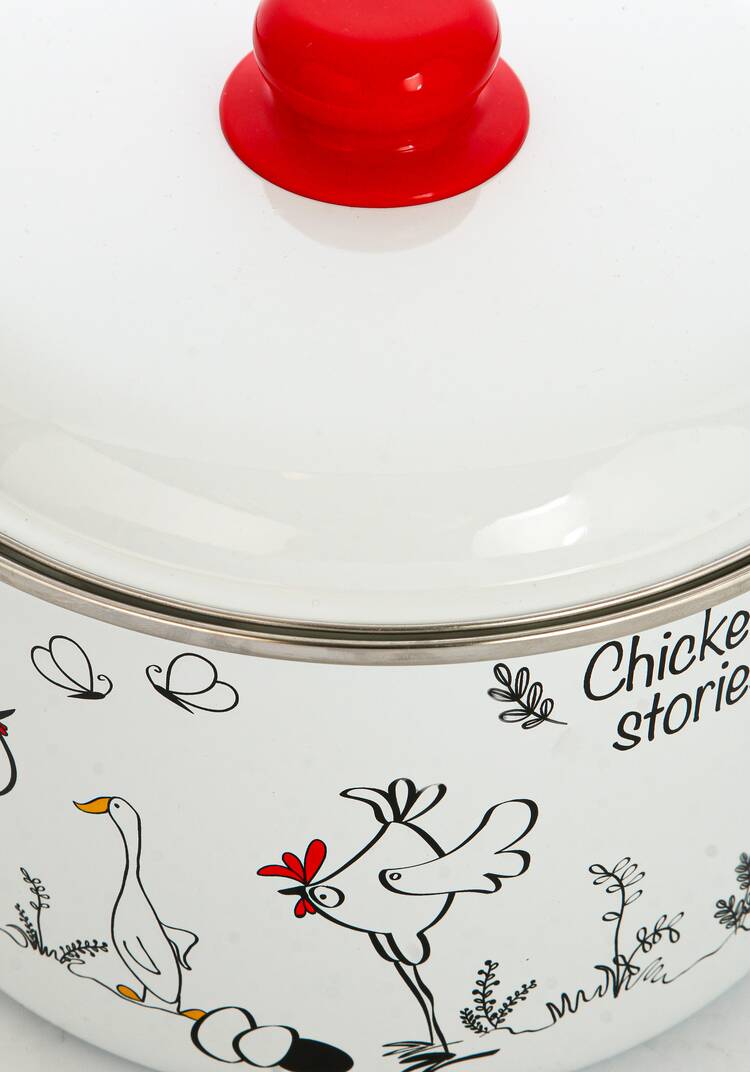 Кастрюля эмалированная Куриные истории шир.  750, рис. 17