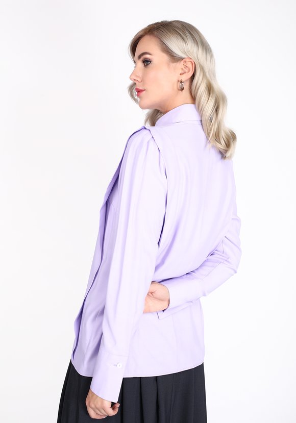 Блуза на пуговицах с высокими манжетами шир.  580, рис. 13