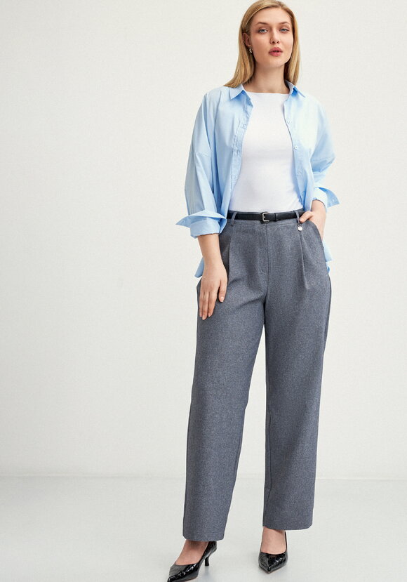 Брюки-бананы с карманами Герда шир.  580, рис. 1