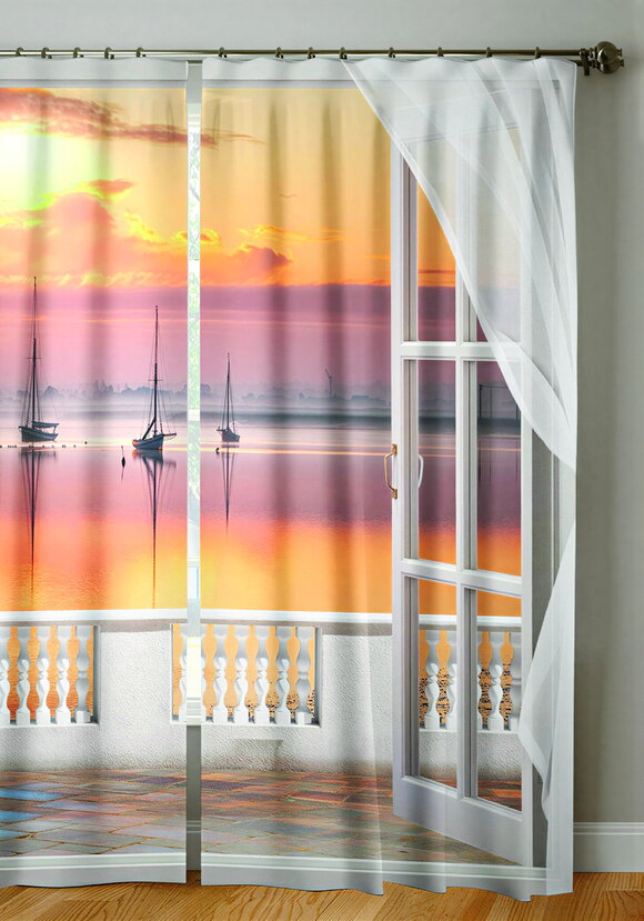 Комплект фотоштор Пейзажи шир.  580, рис. 20