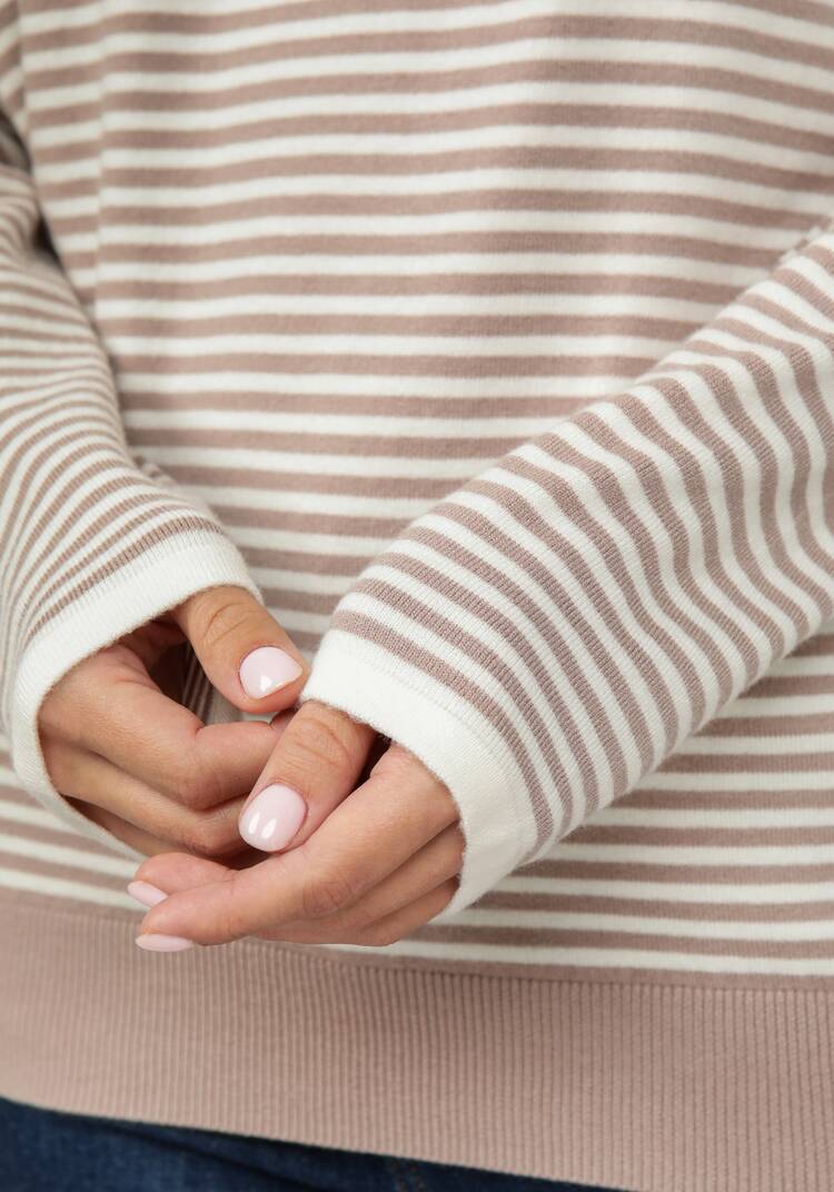 Джемпер вязаный в бретонскую полоску шир.  750, рис. 12