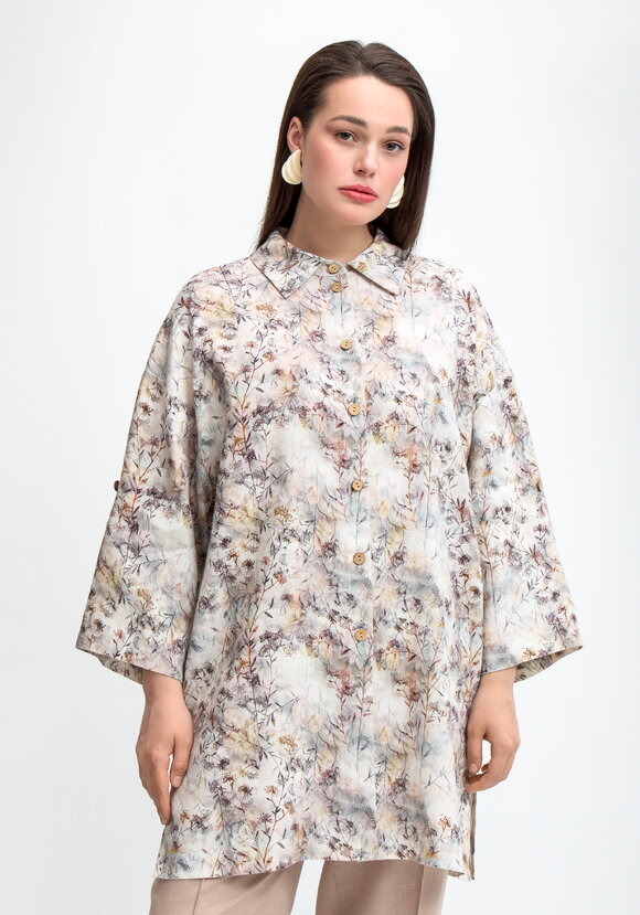 Рубашка удлиненная Женевьева шир.  580, рис. 10