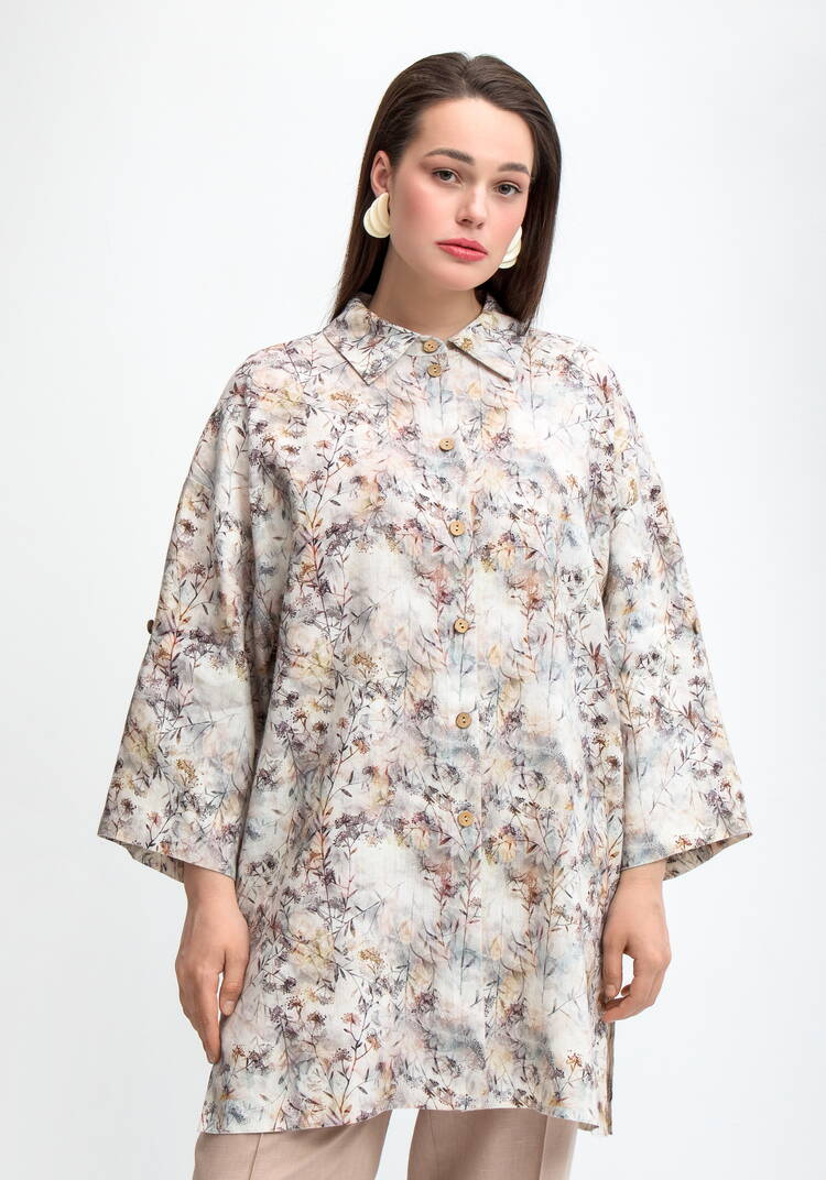 Рубашка удлиненная Женевьева шир.  750, рис. 10