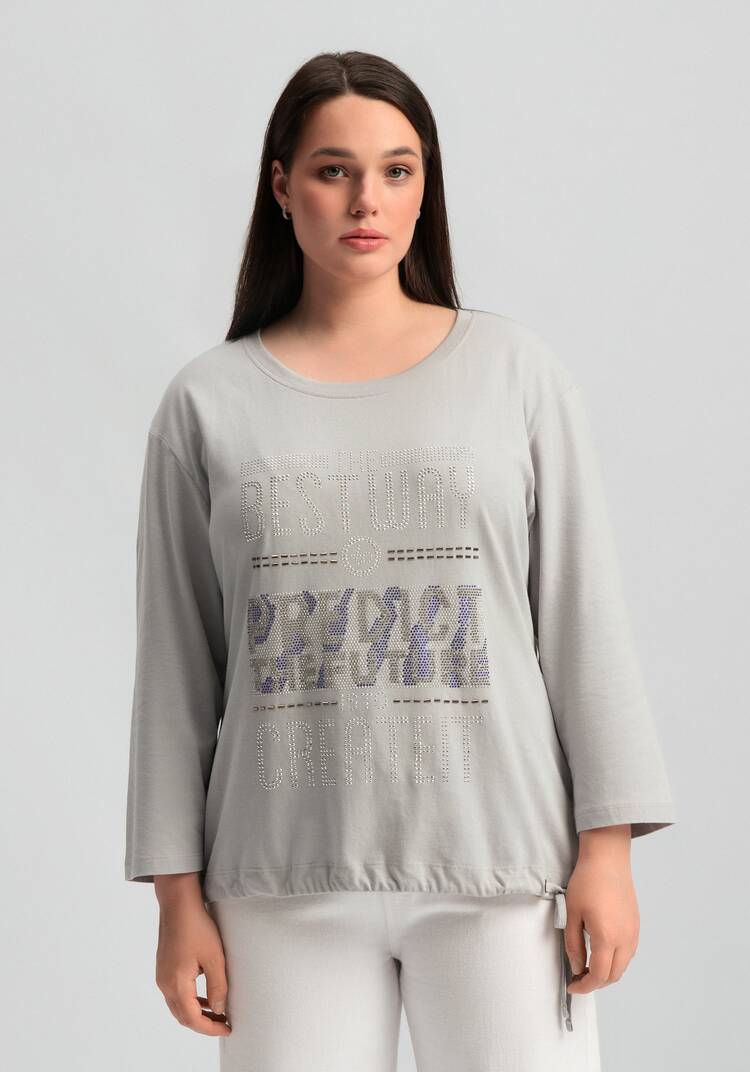 Лонгслив с декором из страз шир.  750, рис. 14